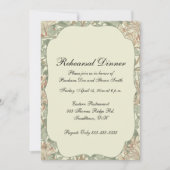 Zachte Groene William Morris Honeysuckle Kaart (Voorkant)