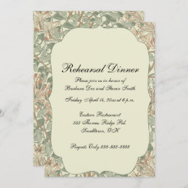 Zachte Groene William Morris Honeysuckle Kaart