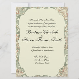 Zachte Groene William Morris Honeysuckle Kaart