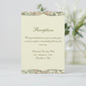 Zachte Groene William Morris Honeysuckle Kaart (Staand voorkant)