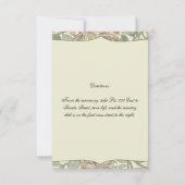 Zachte Groene William Morris Honeysuckle Kaart (Achterkant)