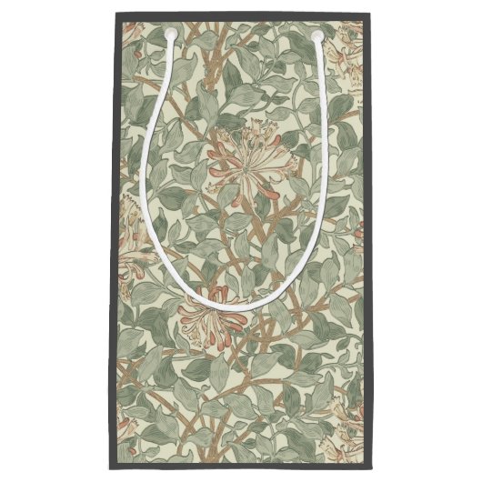 Zachte Groene  William Morris Honeysuckle Klein Cadeauzakje (Voorkant)