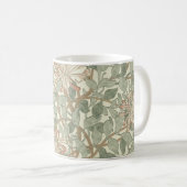 Zachte Groene  William Morris Honeysuckle Koffiemok (Voorkant rechts)
