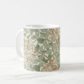 Zachte Groene William Morris Honeysuckle Koffiemok (Voorkant links)