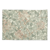 Zachte Groene  William Morris Honeysuckle Kussensloop (Achterkant)