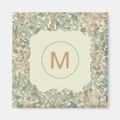 Zachte Groene  William Morris Honeysuckle Magneet (Voorkant)