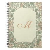 Zachte Groene  William Morris Honeysuckle Notitieboek (Voorkant)