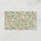 Zachte Groene William Morris Honeysuckle Plaatskaartje (Achterkant)