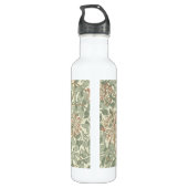 Zachte Groene  William Morris Honeysuckle Waterfles (Achterkant)