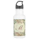 Zachte Groene  William Morris Honeysuckle Waterfles (Voorkant)