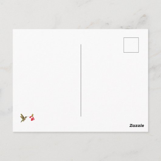 Zachte groene zomer briefkaart (Achterkant)