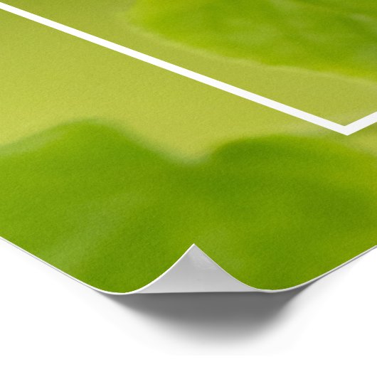 Zachte groene zomer poster (Hoek)