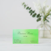 Zachte Groenen Visitekaartje (Staand voorkant)