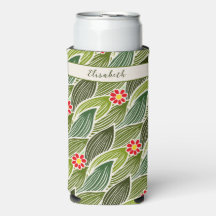 Zachte groovy hippie rode groene madeliefjes bloem