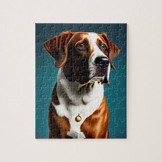 Zachte Grote Hond Legpuzzel (Verticaal)