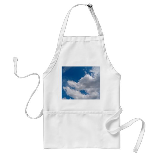 Zachte grote witte wolk standaard schort (Voorkant)