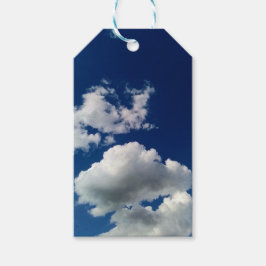 Zachte grote wolken cadeaulabel