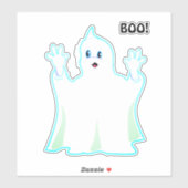 Zachte Halloween Geest Sticker (Vel)