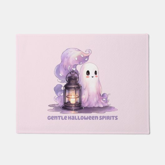 Zachte Halloween Geesten Deurmat (Voorkant)