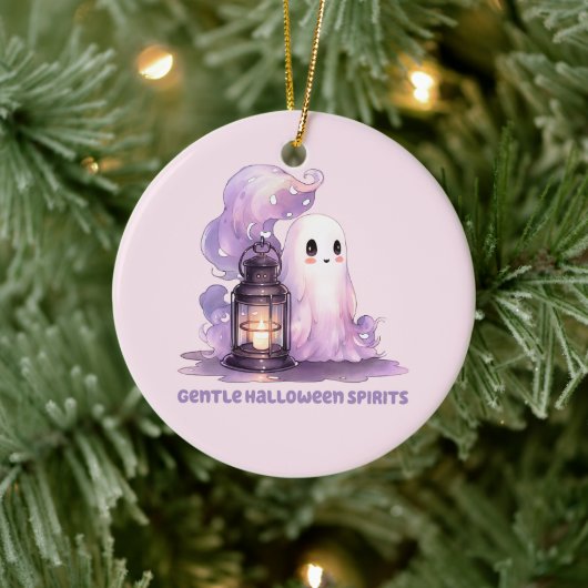 Zachte Halloween Geesten Keramisch Ornament (Boom)