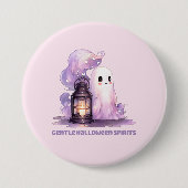 Zachte Halloween Geesten Ronde Button 7,6 Cm (Voorkant)