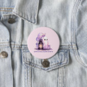 Zachte Halloween Geesten Ronde Button 7,6 Cm (In situ)
