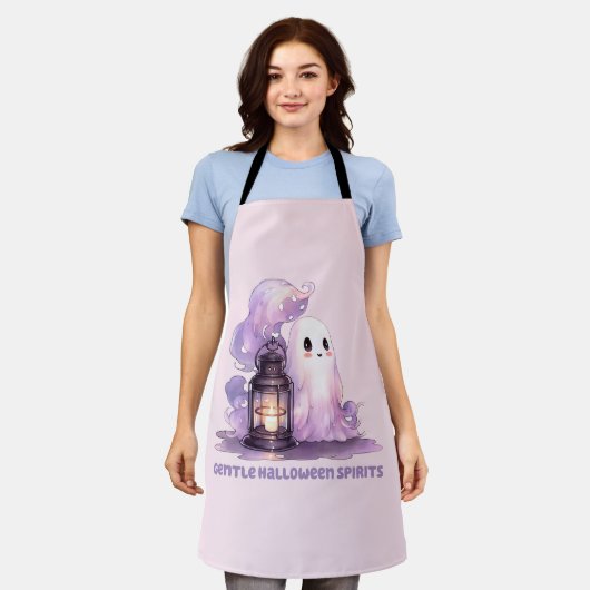 Zachte Halloween Geesten Schort (Gedragen)