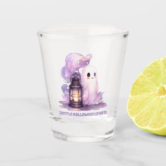 Zachte Halloween Geesten Shot Glas (Voorkant)