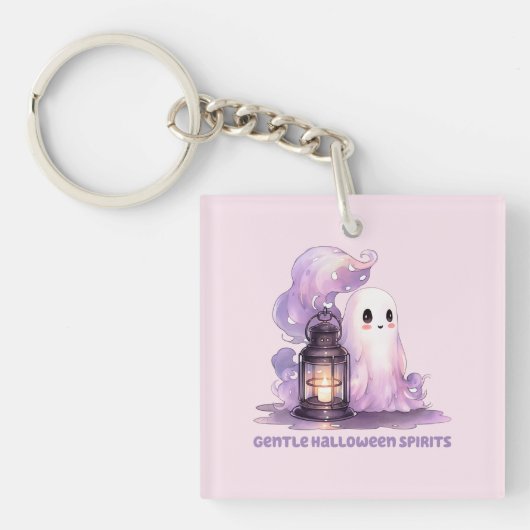 Zachte Halloween Geesten Sleutelhanger (Voorkant)