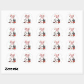 Zachte Halloween Klassieke Ronde Sticker (Vel)