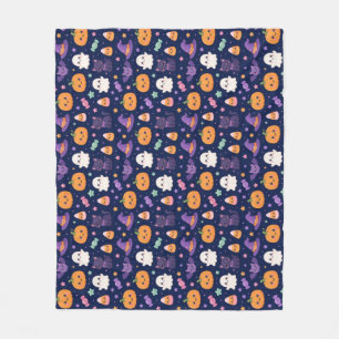 Zachte Halloween motiefjes Fleece Deken