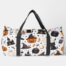Zachte Halloween naadloos patroon met zwarte katte