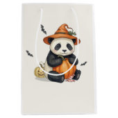 Zachte Halloween Panda Pompoen Cadeautas (Voorkant)