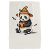Zachte Halloween Panda Pompoen Cadeautas (Achterkant)