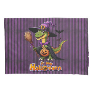 Zachte Halloween Raptor/Dinosaurus Heks Kussensloo Kussensloop