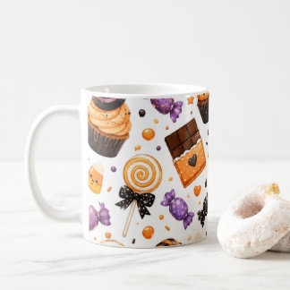 Zachte Halloween Snoep Patroon Kawaii Pompoenen Koffiemok