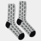 Zachte Halloween Wolf Patronen Sokken (Rechts)