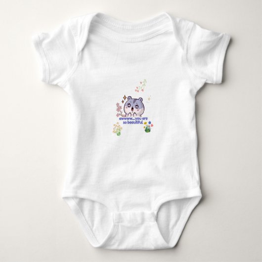 Zachte Hamster Baby Body Romper (Voorkant)