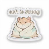 Zachte Hamster Sticker – Mooie Dieren (Voorkant)