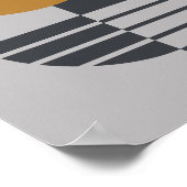 Zachte harmonie in abstracte geometrie poster (Hoek)