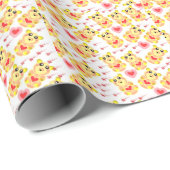 Zachte Hart Beer Nursery Patroon Cadeaupapier (Rol Hoek)