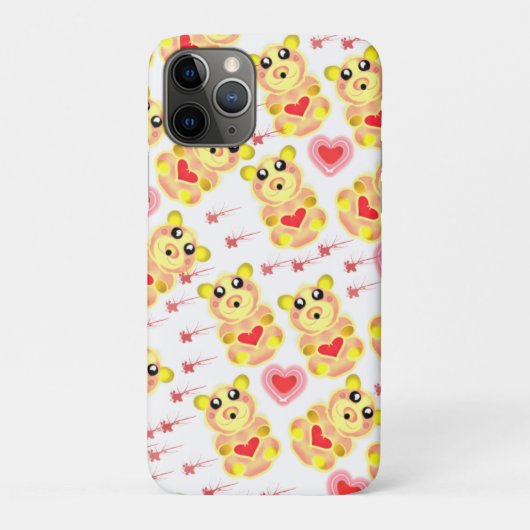 Zachte Hart Beer Nursery Patroon Case-Mate iPhone Case (Achterkant)