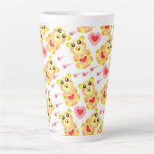 Zachte Hart Beer Nursery Patroon Latte Mok (Voorkant)