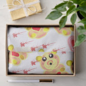 Zachte Hart Beer Nursery Patroon Tissuepapier (Geschenk)