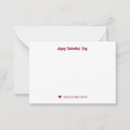 Zachte Hart Patroon Cupido Boog Pijl Valentijnsdag Notitiekaartje