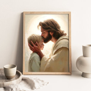 Zachte Heiland, Christelijke Schilderkunst, Jezus  Poster