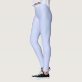 Zachte Hemel Licht Pastel Babyblauwe Kleur Leggings (Links)