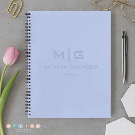 Zachte Hemel Licht Pastel Babyblauwe Kleur Notitieboek