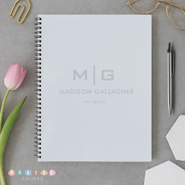 Zachte Hemel Licht Pastel Babyblauwe Kleur Notitieboek