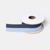 Zachte Hemelblauwe & Donkerblauwe Satijnen Lint (Spoel)